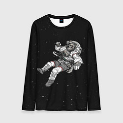 Лонгслив мужской Скелет Космонавт, цвет: 3D-принт