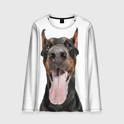 Лонгслив мужской Доберман Doberman, цвет: 3D-принт