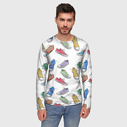 Лонгслив мужской Кеды Sneakers, цвет: 3D-принт — фото 2
