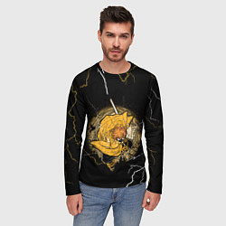 Лонгслив мужской ЗЕНИЦУ ZENITSU КЛИНОК РАССЕКАЮЩИЙ ДЕМОНОВ, цвет: 3D-принт — фото 2