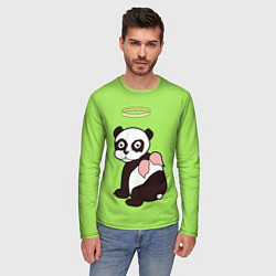 Лонгслив мужской Святая панда, цвет: 3D-принт — фото 2