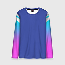 Лонгслив мужской NEON GRADIENT FITNESS UNIFORM, цвет: 3D-принт