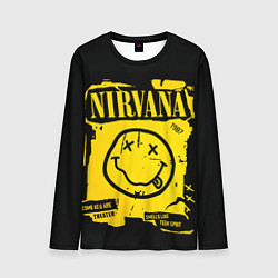 Лонгслив мужской Nirvana 1987, цвет: 3D-принт