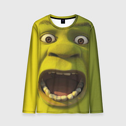 Лонгслив мужской Shrek is Yelling, цвет: 3D-принт