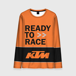 Лонгслив мужской KTM READY TO RACE Z, цвет: 3D-принт