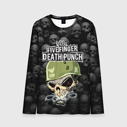 Лонгслив мужской Five Finger Death Punch 5FDP Z, цвет: 3D-принт