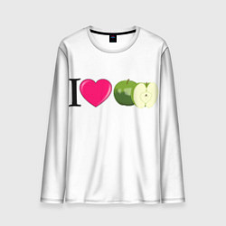 Мужской лонгслив I LOVE APPLE