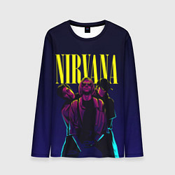 Лонгслив мужской Nirvana Neon, цвет: 3D-принт