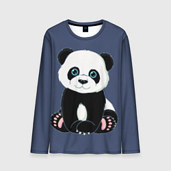 Лонгслив мужской Милая Панда Sweet Panda, цвет: 3D-принт