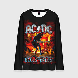 Лонгслив мужской ACDC HELLS BELLS, цвет: 3D-принт