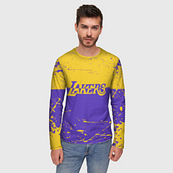 Лонгслив мужской Kobe Bryant - Los Angeles Lakers - NBA, цвет: 3D-принт — фото 2