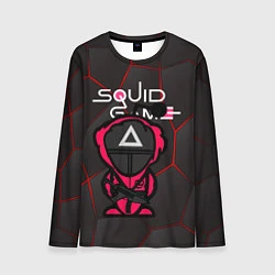 Лонгслив мужской Squid game BLACK, цвет: 3D-принт
