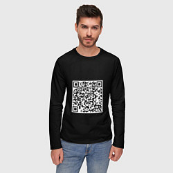 Лонгслив мужской Я афигенная я афигенный, цвет: 3D-принт — фото 2