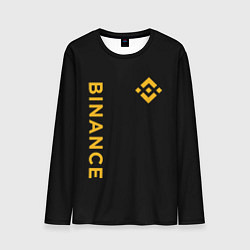 Лонгслив мужской БИНАНС ЛОГО КАРБОН BINANCE LOGO, цвет: 3D-принт