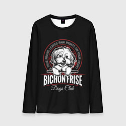Лонгслив мужской Бишон Фризе Bichon Frize, цвет: 3D-принт