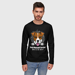 Лонгслив мужской Джек-Рассел-Терьер Jack Russell Terrier, цвет: 3D-принт — фото 2