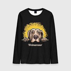 Лонгслив мужской Веймаранер Weimaraner, цвет: 3D-принт