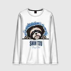 Лонгслив мужской Ши-Тцу Shih-Tzu, цвет: 3D-принт