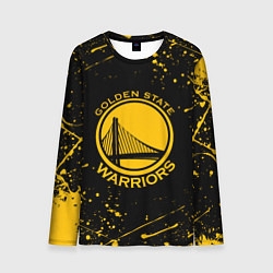 Лонгслив мужской GOLDEN STATE WARRIORS? , БРЫЗГИ КРАСОК, цвет: 3D-принт