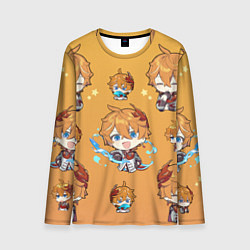 Мужской лонгслив Chibi Tartaglia