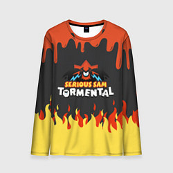 Лонгслив мужской Serious Sam Tormental 2D, цвет: 3D-принт