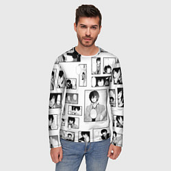 Лонгслив мужской Дадзай фрэймы, цвет: 3D-принт — фото 2