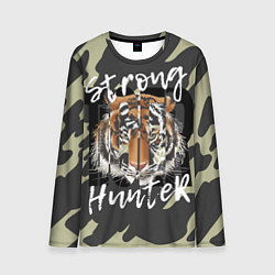 Лонгслив мужской Strong tiger, цвет: 3D-принт