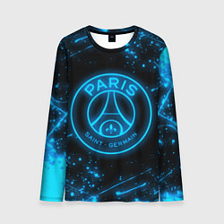 Лонгслив мужской PSG NEON STYLE SPORT ПСГ НЕОН, цвет: 3D-принт