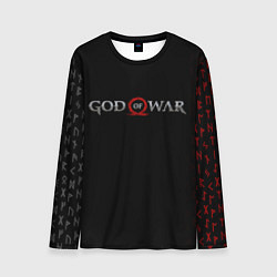 Мужской лонгслив GOD OF WAR LOGO, РУНЫ