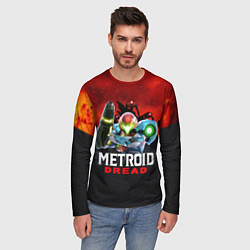Лонгслив мужской Space Fight Metroid Dread, цвет: 3D-принт — фото 2
