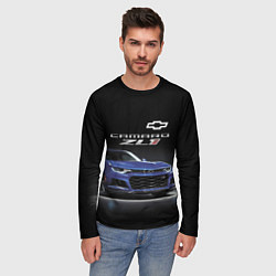 Лонгслив мужской Chevrolet Camaro ZL1 Motorsport, цвет: 3D-принт — фото 2