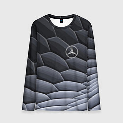 Лонгслив мужской Mercedes Benz pattern, цвет: 3D-принт