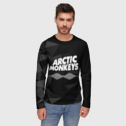 Лонгслив мужской Arctic Monkeys Серая Геометрия, цвет: 3D-принт — фото 2