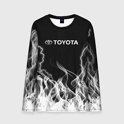 Лонгслив мужской Toyota Молния с огнем, цвет: 3D-принт