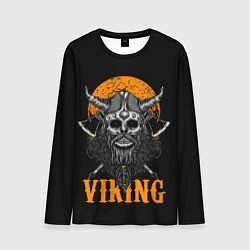 Лонгслив мужской ЧЕРЕП ВИКИНГА VIKINGS SKULL, цвет: 3D-принт