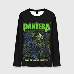 Мужской лонгслив Pantera green череп