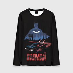 Лонгслив мужской Batman silhouette, цвет: 3D-принт