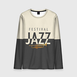 Лонгслив мужской JAZZ FESTIVAL, цвет: 3D-принт