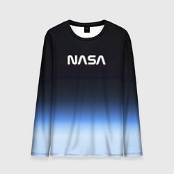 Лонгслив мужской NASA с МКС, цвет: 3D-принт