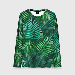 Мужской лонгслив Tropical plants pattern