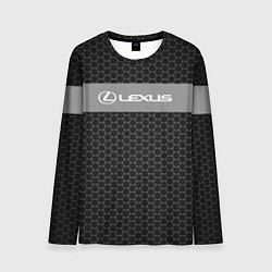 Лонгслив мужской Lexus соты, цвет: 3D-принт