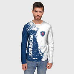 Лонгслив мужской SCANIA SAAB, цвет: 3D-принт — фото 2