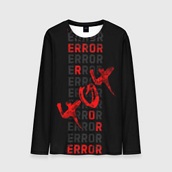 Лонгслив мужской ERROR ОШИБКА 404, цвет: 3D-принт