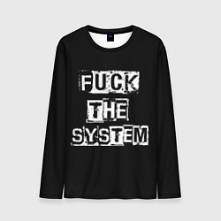 Лонгслив мужской FACK THE SYSTEM, цвет: 3D-принт