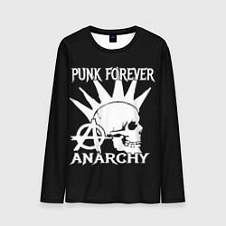 Лонгслив мужской PUNK FOREVER ANARCHY, цвет: 3D-принт