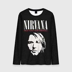 Лонгслив мужской NIRVANA Kurt Cobain, цвет: 3D-принт