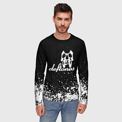 Лонгслив мужской Deftones - череп, цвет: 3D-принт — фото 2