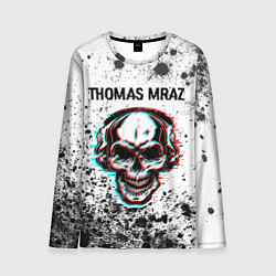 Лонгслив мужской Thomas Mraz - ЧЕРЕП - Краска, цвет: 3D-принт