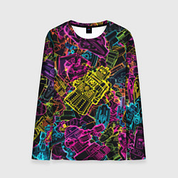 Лонгслив мужской Cyber space pattern Fashion 3022, цвет: 3D-принт
