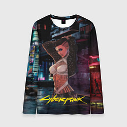 Лонгслив мужской Girl Vi cyberpunk2077, цвет: 3D-принт